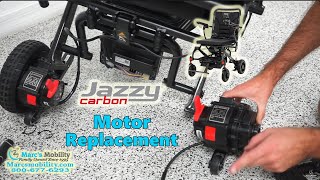 Jazzy Carbon Lightweight Powerchair  How to Replace the Motors [upl. by Vihs281]