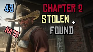 43 Stolen and Found Hats in Chapter 2  Red Dead Redemption 2 [upl. by Olsen276]