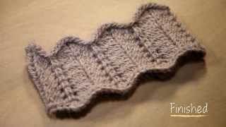 Knit Lace Winter Headband with pattern  1 Hour Project Knitting Tutorial with Stefanie Japel [upl. by Adaval]