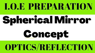 IOE ENTRANCE PREPARATION PHYSICS  Optics  Spherical Mirror Concept [upl. by Artenek]