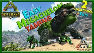 🐢 Megachelon Taming amp Locations 🌴 Lost Island 🌴 ARK Made Easy [upl. by Younger]