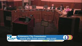 July 1 2024 Kalamazoo City Commission  Regular Business Meeting [upl. by Randy362]