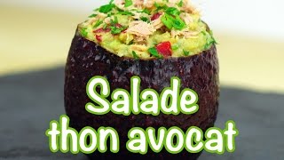 RECETTE MINCEUR  Salade thon avocat [upl. by Anahpos918]