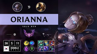 Orianna Mid vs Akshan Legendary  KR Master Patch 1415 [upl. by Margarita]