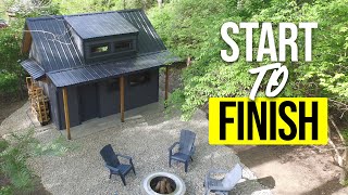 Building this Tiny House shed ALONE took 7 months Full Build Timelapse [upl. by Tom]