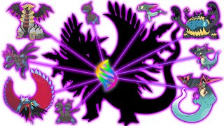 New Legendary created from all Dragon Pokémon Fusion  Part 1 All Dark amp Ghost Type  Max S [upl. by Corsetti535]