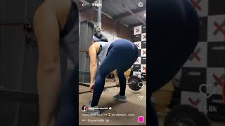 Rachael Ostovich struggling to twerk after a leg workour [upl. by Spiegelman]