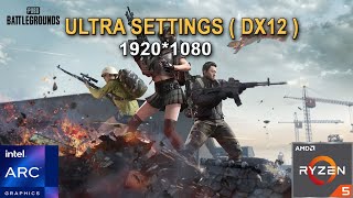 PUBG  Erangel  DX12  1080p  Ultra Settings   INTEL Arc A750 Ryzen 5 3600 [upl. by Ennaed288]