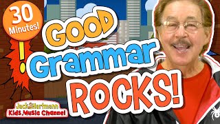 Good GRAMMAR Rocks  30 Minutes of FUN Grammar Skills Songs  Jack Hartmann [upl. by Dubois]