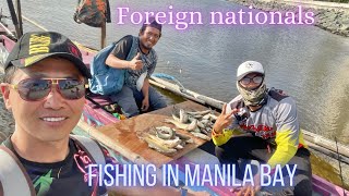 FOREIGN NATIONALS FISHING AT MANILA BAY PHILIPPINES [upl. by Ayanet]