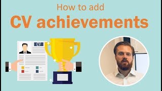 CV achievements  How to add achievements to your CV [upl. by Yenffit]