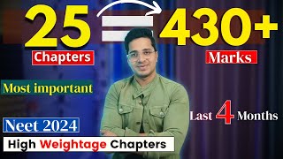 430 Marks from 25 Chapters for Neet 2024  Most important Chapters to Score 650 in Neet 2024 [upl. by Ibbed]