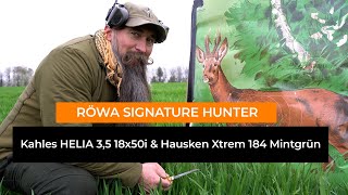 Rössler Signature Hunter Kahles HELIA 35 18x50i und Schalldämpfer Hausken JD 184 XTREM [upl. by Ullyot]