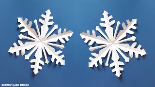 Tutorial Fiocchi di neve con la carta  DIY Paper Snowflakes [upl. by Ttoile816]