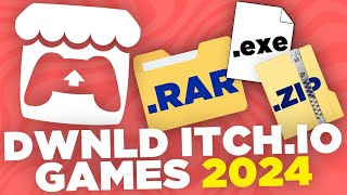 How To Download Itchio Games 2024 rar zip exe [upl. by Caddaric]