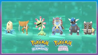 Pokémon Brilliant Diamond amp Shining Pearl All FullyEvolved Fossil Pokemon [upl. by Siloam]