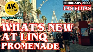 Linq Promenade Walking Tour 4k Las Vegas 2022 [upl. by Latsyrcal455]