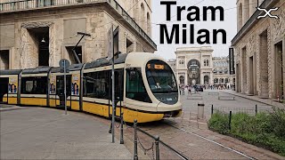 Tram Milan  Rete tranviaria di Milano  ATM  Italia  Italy [upl. by Aseiram]