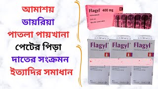 Flagyl 400200 Mg TabletSyrup in Bangla। Flagyl 400 এর কাজ কি ডায়রিয়াআমাশয়পাতলা পায়খানার সমাধান। [upl. by Nerrak]