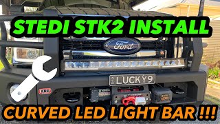 STEDI STK2 CURVED LIGHT BAR INSTALL 405” light bar [upl. by Enomahs212]