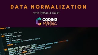 Machine Learning  Data Normalization  Python Scikitlearn [upl. by Susana]