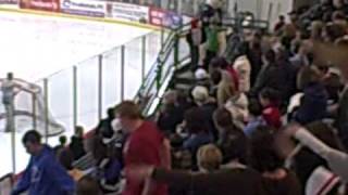 Evansville IceMen Mascot Does The Hokey Pokey amp The Dougie 12911 [upl. by Nitsugua]