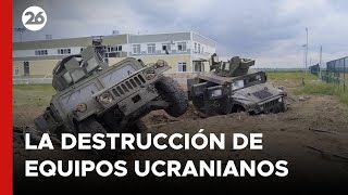 Rusia muestra la destrucción de equipos ucranianos en Bélgorod [upl. by Ateinotna]