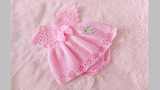 APRENDE A TEJER VESTIDO CROCHET PARA BEBÉS EN 3 TALLAS [upl. by Swainson]