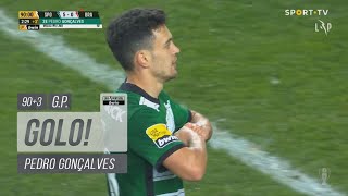 Goal  Golo Pedro Gonçalves Sporting 50 SC Braga Liga 2223 18 [upl. by Bink]