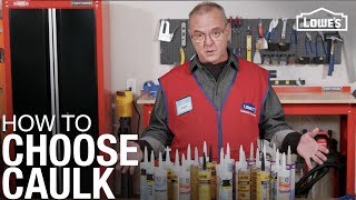 How To Choose the Right Caulk  Caulk Buying Guide from Lowes [upl. by Nyrok]