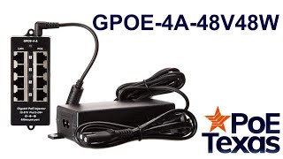 Connecting Your Midspan PoE Injector GPOE4A48v48w [upl. by Martell]