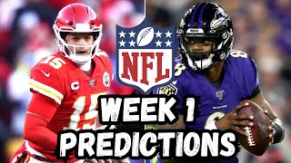 NFL Week 1 Score Predictions [upl. by Enaerb]