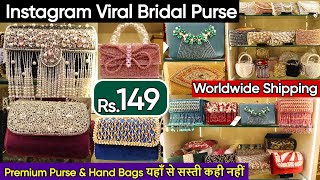 Premium Bridal Ladies Purse Collection 2023  Luxury Branded Designer Bags with Affordable Price [upl. by Orvan]