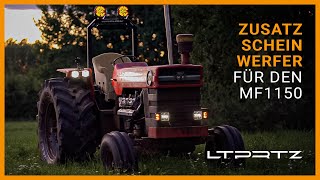 LED Zusatzscheinwerfer für den V8 Traktor Ferguson MF1150  LTPRTZ [upl. by Onnem]