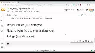 Lec 14  Introduction to Datatypes in Python [upl. by Noella432]