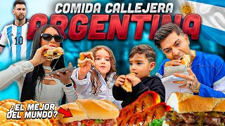 PROBANDO COMIDA CALLEJERA DE ARGENTINA 🇦🇷 Jukilop  Kimberly Loaiza [upl. by Shiau]