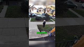 Chicago Cop Couldn’t Control Himself Around Halloween Decorations 😂 shorts [upl. by Bilac]