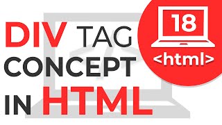 18 Div tag in HTML  How div tag works  Learn HTML  HTML Tutorial [upl. by Kelsey]