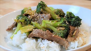 Recette de boeuf brocoli SIMPLE ET RAPIDE  beef and brocoli recipe  HOP DANS LE WOK [upl. by Duester]