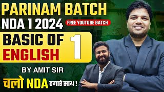 Basic of English Class  1  English For NDA  Target NDA 1 2024  Learn With Sumit [upl. by Leisha]