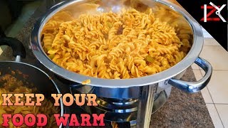 How to Use A Round Chafing Dish Set amp Fuel  45 Litres Round Food Warmer  Keep Your Guests Happy [upl. by Hetti937]