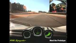 Porsche 918 Spyder In car video lap at Barber Motorsports Park [upl. by Einniw522]