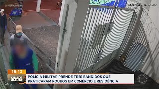 PM prende três criminosos que praticaram arrastões em lojas e casas de Ribeirão Preto [upl. by Novy326]