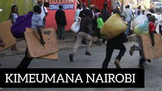 Nairobi DISABLED HAWKERS shown dust [upl. by Ttirb]