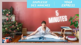 Routine de 5 minutes pour la souplesse des hanches Yoga thérapie  tous niveaux [upl. by Norab]