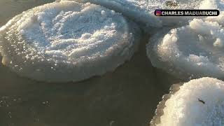 WALKING ON A FROZEN BEACH  WINTER IN ESTONIA [upl. by Lowenstern]