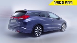 2014 Honda Civic Tourer  Official Video  Autocar India [upl. by Nosremaj]