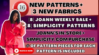 556 FALL BACK FABRIC AND PATTERN HAUL  Simplicity and JoAnn [upl. by Murat]