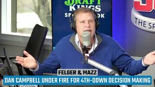 FELGER Analytics Behind Lions 4thDown Decisions  Felger amp Mazz [upl. by Wilhelmine]