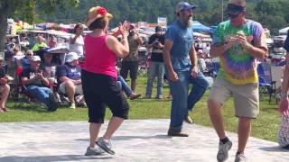 Great flatfootclogging dancing at Poppy Mountain [upl. by Oeht]